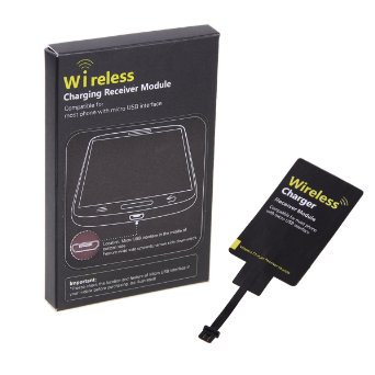 Universal QI Wireless Charging Receiver film for micro-USB of All Android Mobile (Port B)
