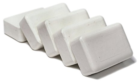 Set of 5 DermaHarmony 2% Pyrithione Zinc (ZnP) Bar Soap 4 oz - Crafted for Those with Skin Conditions - Seborrheic Dermatitis, Dandruff, etc.