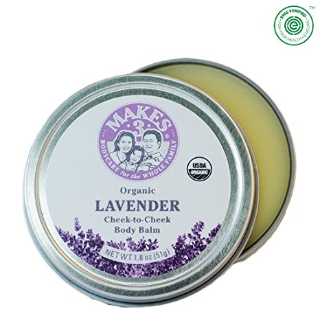 Balm Organic Lavender Certified Organicm - Anti-aging Dry Skin Repair Lotion - Anti-inflammatory Properties - Great for Arthritis - Daily Lavender Moisturizing Body Butter Cream for Dry Skin, Eczema
