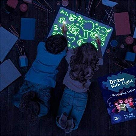 FastDirect Children Painting Writing Board Luminous Graffiti 3D Painting Board Learning & Activity Toys