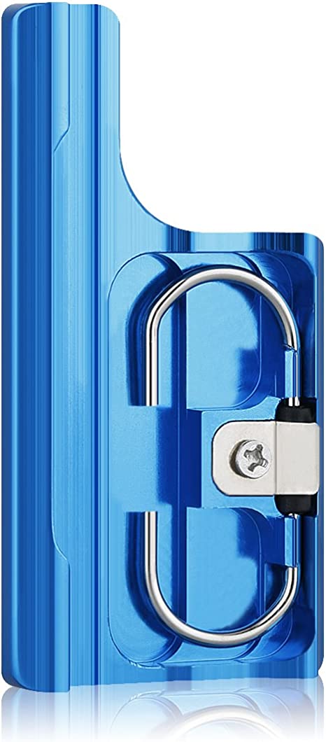 Sametop Aluminum Replacement Latch Rear Snap Lock Buckle Compatible with Gopro Hero 4 Hero 3  Cameras Standard Waterproof Skeleton Housing (Blue)
