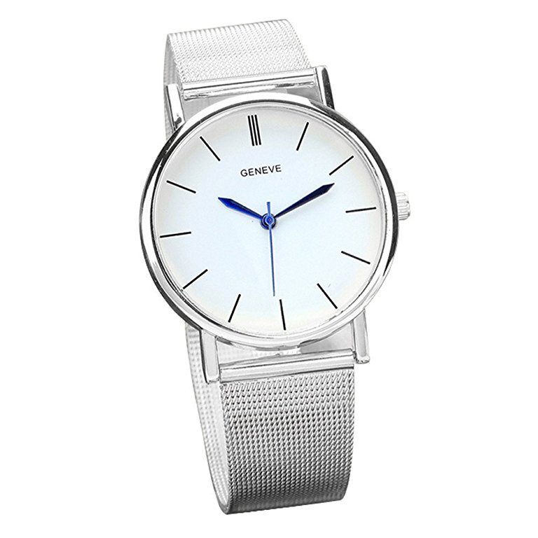 UPLOTER 2016 Geneve Fashion Watch Stainless Steel Band Quartz Women's Wrist Watches
