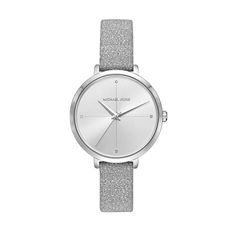 Michael Kors Women's Charley Silver Leather Watch MK2793