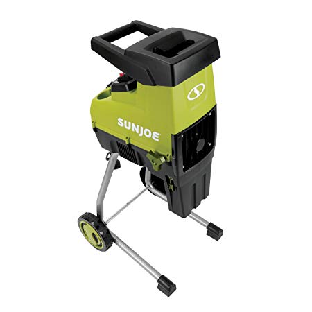 Sun Joe CJ603E 15-Amp 1.7-Inch Cutting Diameter Electric Silent Wood Chipper/Shredder, Green