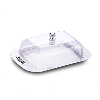 MERCIER Stainless Steel Butter Dish with See-Through Lid