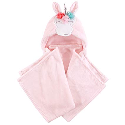 Hudson Baby Unisex Baby and Toddler Hooded Plush Blanket, Whimsical Unicorn, One Size
