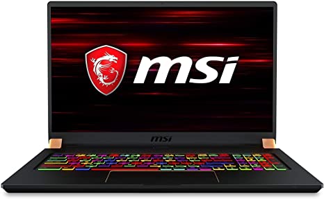 CUK MSI GS75 Stealth Gamer Notebook (Intel i9-10980HK, 64GB RAM, 2x2TB NVMe SSD RAID, NVIDIA GeForce RTX 2080 Super Max-Q 8GB, 17.3" FHD IPS-Level 300Hz 3ms, Windows 10 Pro) Gaming Laptop Computer