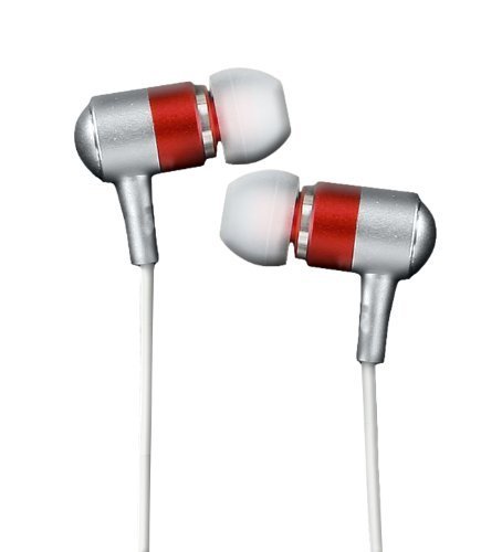 Subjekt HerPhones Petite Earbuds with Mic for Women (Red)