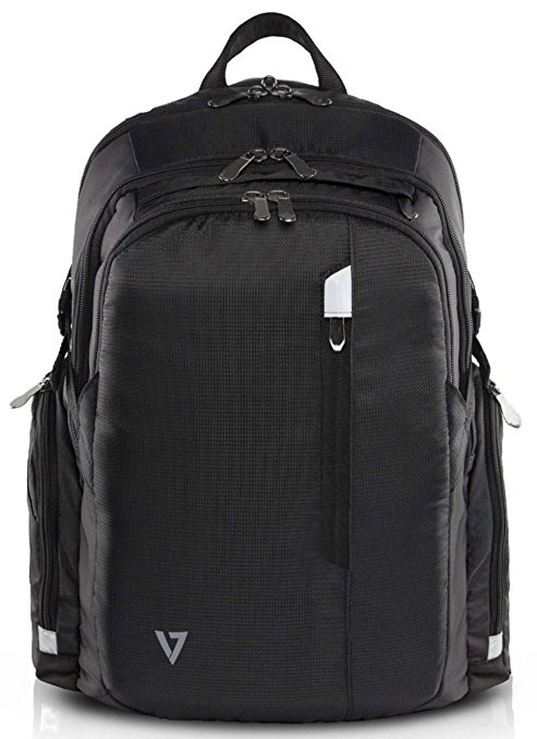 V7 CBPX1-9N Water Resistant Elite Backpack for Notebook and Tablet up to 40,6cm (16 inch) black