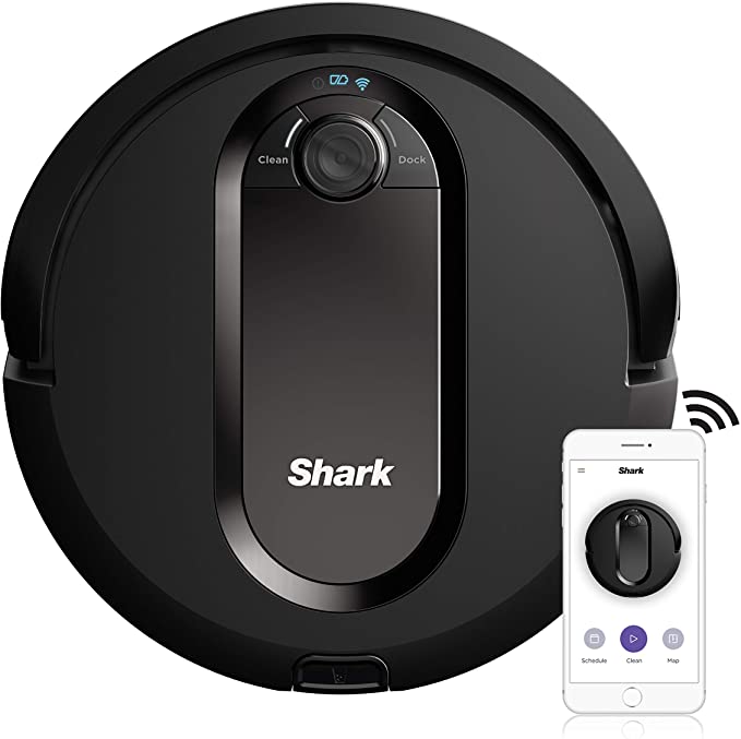 Shark IQ Robot Vacuum R100 with IQ Navigation, Home Mapping, Self-Cleaning Brushroll, Wi-Fi (RV1000C)