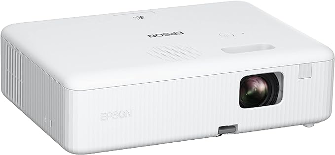 Epson EpiqVision Flex CO-W01 Portable Projector, 3-Chip 3LCD, Widescreen, 3,000 Lumens Colour/White Brightness, 5W Built-in Speaker, 300-Inch Home Entertainment and Work, Streaming Ready (Renewed)