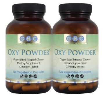 Oxy-powder Intestinal Cleanser - 120 Vegetarian Capsules 2 Pack