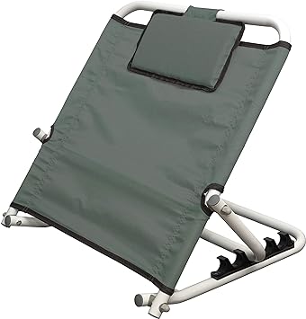 Motionperformance Essentials Heavy Duty Deluxe Disability Healthcare Adjustable Fabric Bed Back Rest Bed Support in Grey