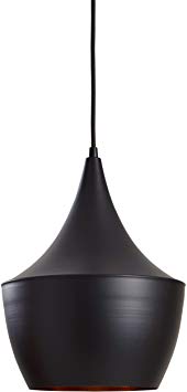 Rivet Industrial Pendant Light with Bulb, 63"H, Black