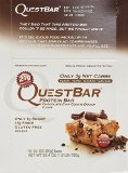 Quest Bar Chocolate Chip Cookie Dough 254 oz 720g -4 Boxes- Low Carb Protein Weight Loss Muscle Building 48 Bars