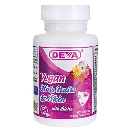 Deva Vegan Vitamins Hair,Nails & Skin,Vegan 1 90 TAB