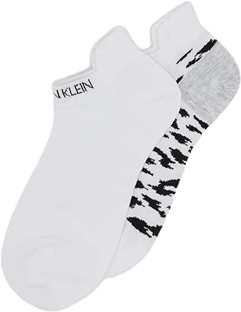 Calvin Klein Damen Leopard Sneaker Socken (2er Pack)