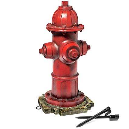 LULIND - Dog Fire Hydrant Garden Statue with 2 Stakes, 14 Inches (Small)