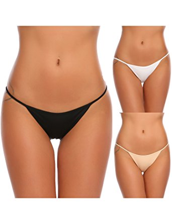 Ekouaer Soft Breathable Brief Panties Cotton Underwear For Women 3 Pack