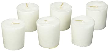 Aroma Naturals Votive Candles with White, Patchouli and Frankincense, Meditation, 6 Count