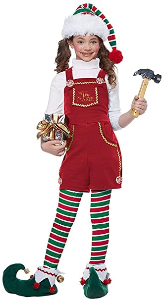 California Costume Toymaker Elf Girl Child Costume