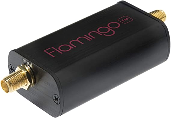 Flamingo  FM - Broadcast FM Bandstop Filter v2 (FM Notch Filter) for Software Defined Radio (RTL-SDR) Applications. Blocks Problematic 88-108MHz Frequencies from Your SMA-Connected Radio