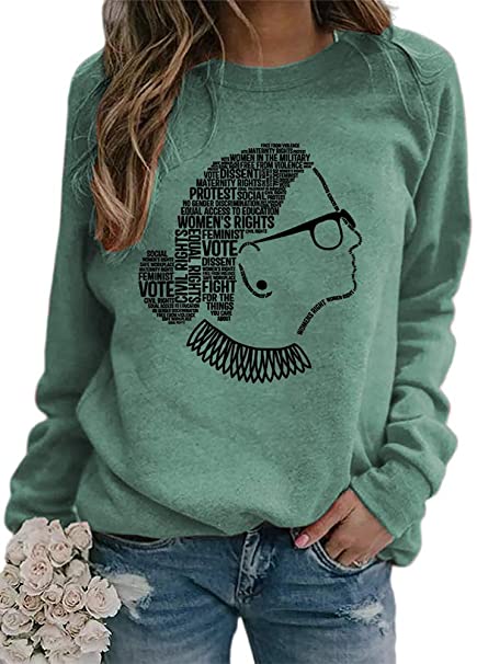 Women Belong in All Places Feminist Ruth Bader Ginsburg Gift Sweatshirt