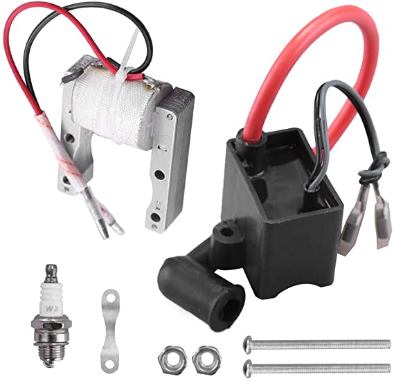 High Performance CDI Ignition Coil Kit with Magneto Spark Plug for 2 Stroke 50cc-80cc Engine Motorized Bicycle