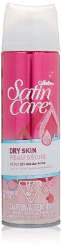 Gillette Satin Care Dry Skin Shave Gel For Women 7 Oz (Pack of 6)