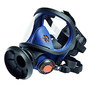 Sundstrom H01-1221 SR 200 Full Face Mask Respirator with PC Visor, Silicone