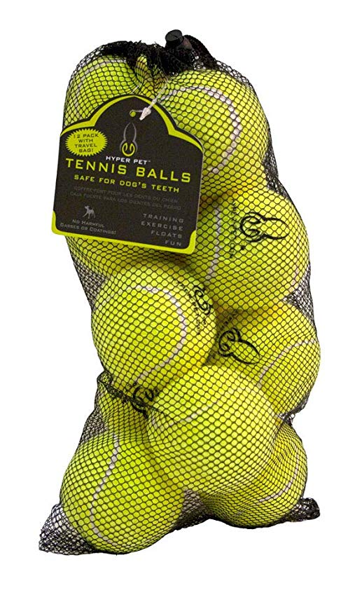 Hyper Pet Tennis Balls For Dogs [Pet Safe Dog Toys For Exercise & Training] (Brightly Colored Dog Tennis Balls, Easy To Locate)