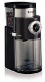 KRUPS GX5000 Professional Electric Coffee Burr Grinder with Grind Size and Cup Selection 8-Ounce Black
