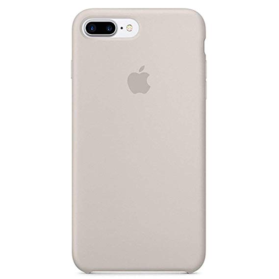 Anti-Drop iPhone 8 Plus / 7 Plus (5.5Inch) Liquid Silicone Gel Case, TOSHIELD Soft Microfiber Cloth Lining Cushion for iPhone 8 Plus and 7Plus (Rock Gray)