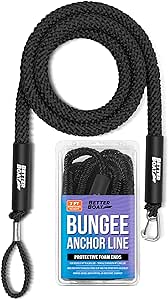 Bungee Anchor Rope Boat Anchor Rope Bungee Anchor Line Elastic Anchor Snubber 7ft to 14ft Black