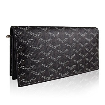 Stylesty Genuine Leather Long Wallet for Women, Bifold Large Capacity Long Purse