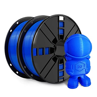 Blue ABS Filament 1.75mm, NovaMaker Less Odor ABS 3D Printer Filament Bundle, Dimensional Accuracy  /- 0.03 mm, 1kg Spool(2.2lbs)，Fit Most FDM Printer (Blue, 2-Pack)