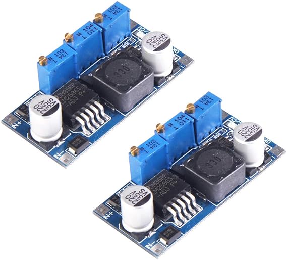 HiLetgo 2pcs LM2596 DC-DC Adjustable Step Down Power Module 7V-35V to 1.25V-30V 3A