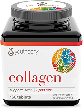 Youtheory Collagen Advanced Type 1, 2 and 3 Supplement, 184 g