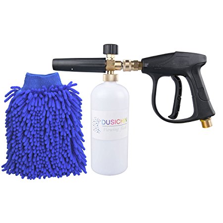 DUSICHIN DUS-004 3000 PSI High Pressure Washer Gun, M22 Thread, Snow Foam Lance, Snow Foam Cannon with Glove