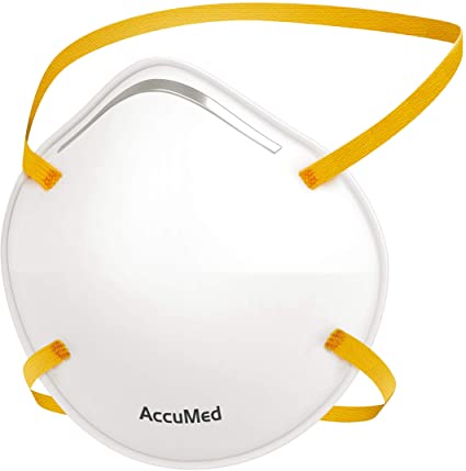 AccuMed Face Mask (Headband), Cup Style Mask, (20 Count)