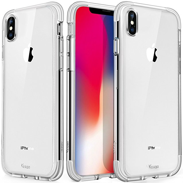 iPhone X Case, iPhone X Edition Case , Yesgo iPhone 10 Case Slim Crystal Clear iPhone Case - Scratch Resistant Transparent Back Cover & Soft TPU Rubber Bumper Shockproof for Apple iPhone (Clear)