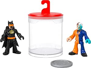 Fisher-Price Imaginext DC Super Friends Batman Toys, Color Changers Figure Set, Batman & Two-Face for Preschool Kids Ages 3  Years