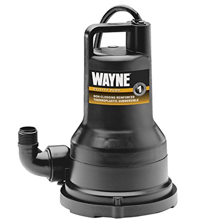 WAYNE VIP25 1/4 HP Thermoplastic Portable Electric Water Removal Pump