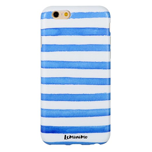 iPhone 6S Plus Case, Leminimo(TM) Anti Shock Design TPU Flexible Case For iPhone 6 6S Plus [5.5 inch Display] - Striped Sailor Print Pattern Slim Fit Snap On Shell Full Protection Case