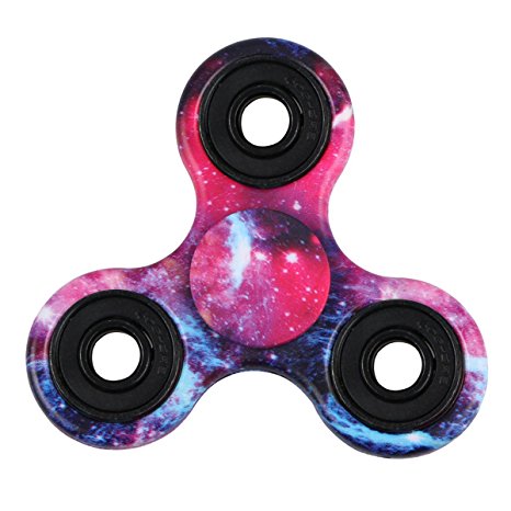 Evermarket Fidget Toy Hand Spinner Camouflage, Stress Reducer Relieve Anxiety and Boredom Camo, Galaxy Space
