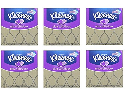 Kleenex Ultra Soft Tissues, 3-Ply, 75 Ct, Pack of 6