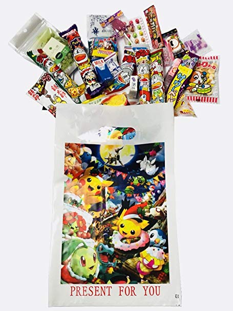 RAPID-Pokemon Japanese Candy Gift Box 30 pcs-''Dagashi'' snack with Japanese anime bag (Pokemon)