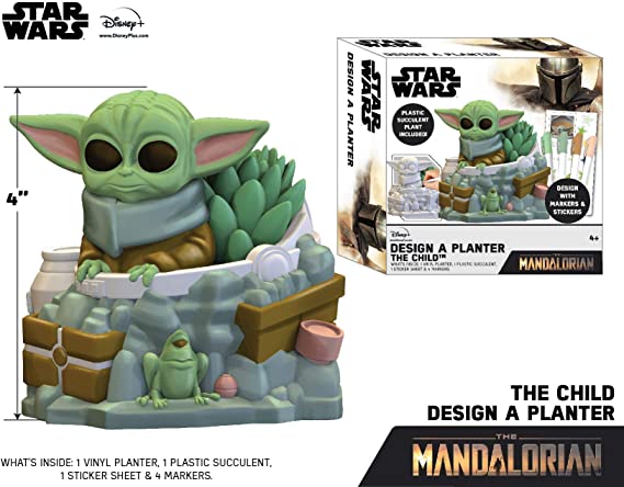 Star Wars Mandalorian Baby Yoda Design A Planter