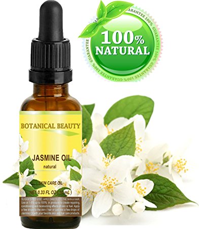 JASMINE OIL 100 % Natural 0.33 Fl.oz.- 10 ml. For Skin, Hair and Nail Care.