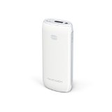 RAVPower 6000mAh Luster Portable Charger with iSmart Technology External Battery Pack Power Bank 21A Output iPhone 6 5s 5c iPad Air 2 mini 3 Galaxy S5 S4 Note 4 3 Nexus 6 LG and More - White